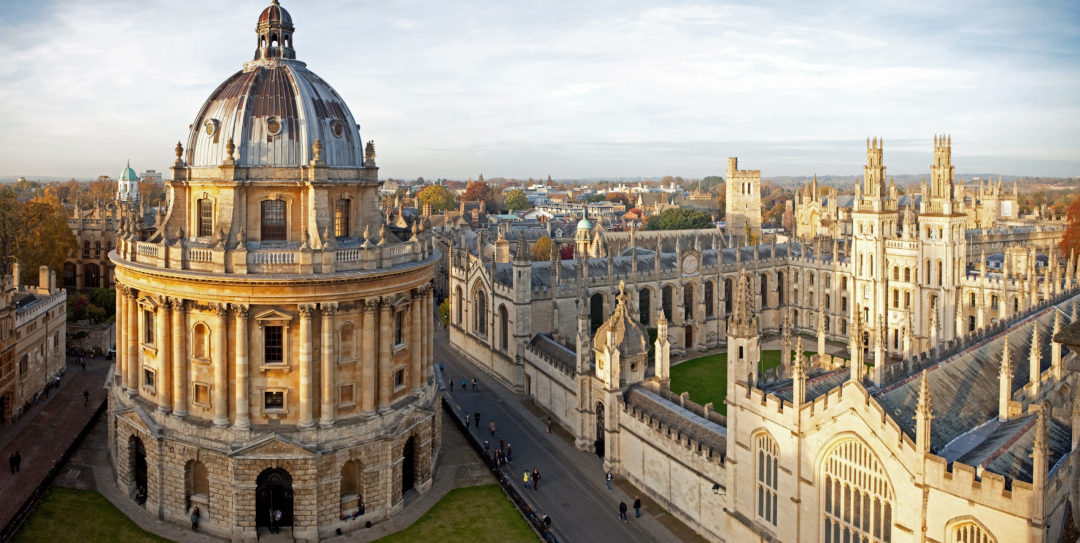 Aerial image of Oxford University